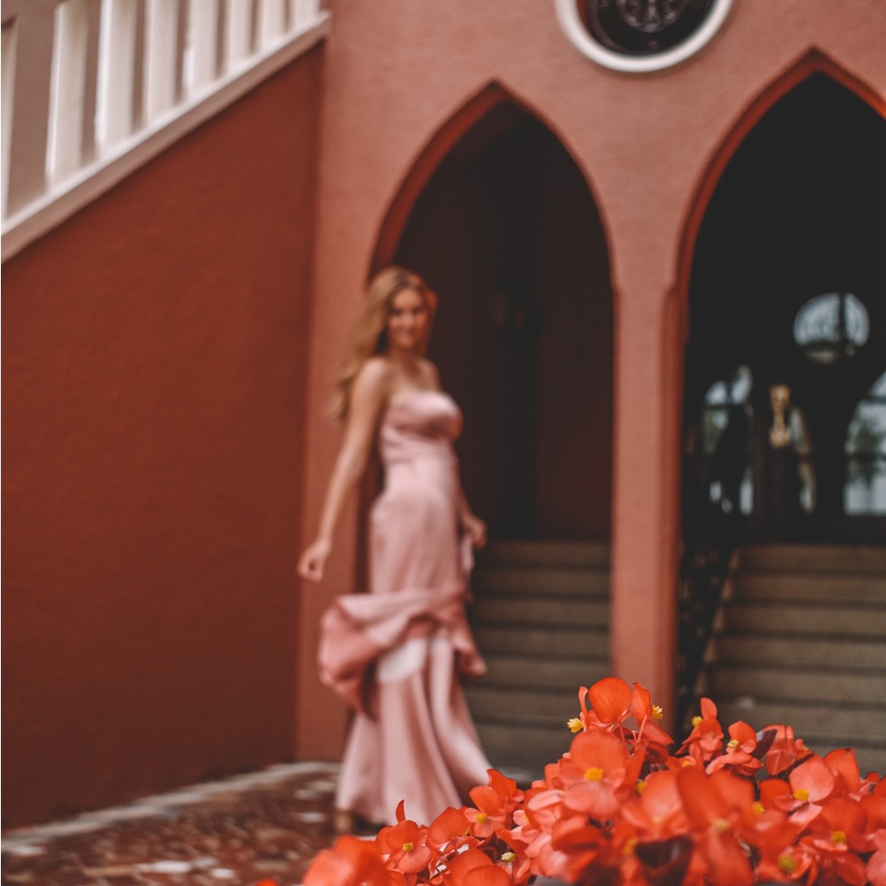 Pink Ruffle Salsa Style Dress - Picture 4 of 7